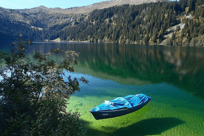 Blue Lake New Zealand crystal clear water 80 meters visibility nature lake