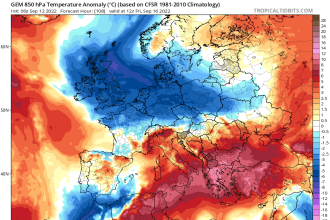Χάρτης θερμοκρασίας 850mb