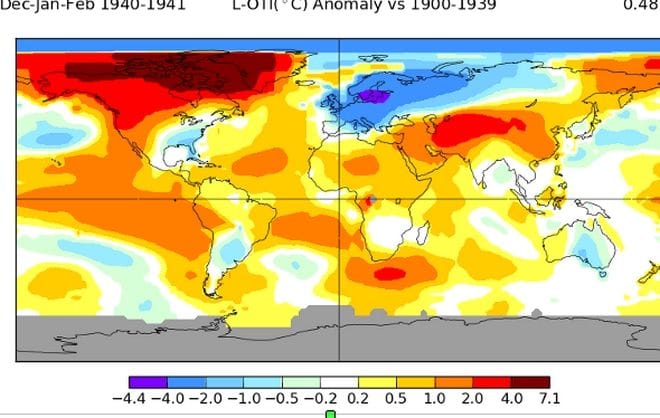 Μετεωρολογικές συνθήκες 1940
