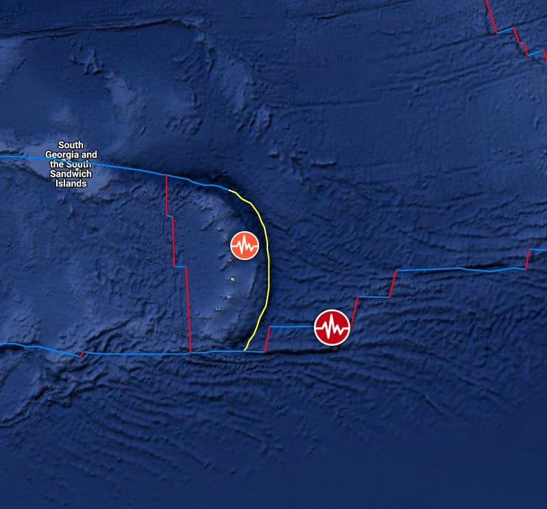 Σεισμός Νησιά Σάντουιτς