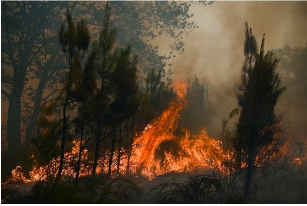 Πυρκαγιές στη Γαλλία, accuweather