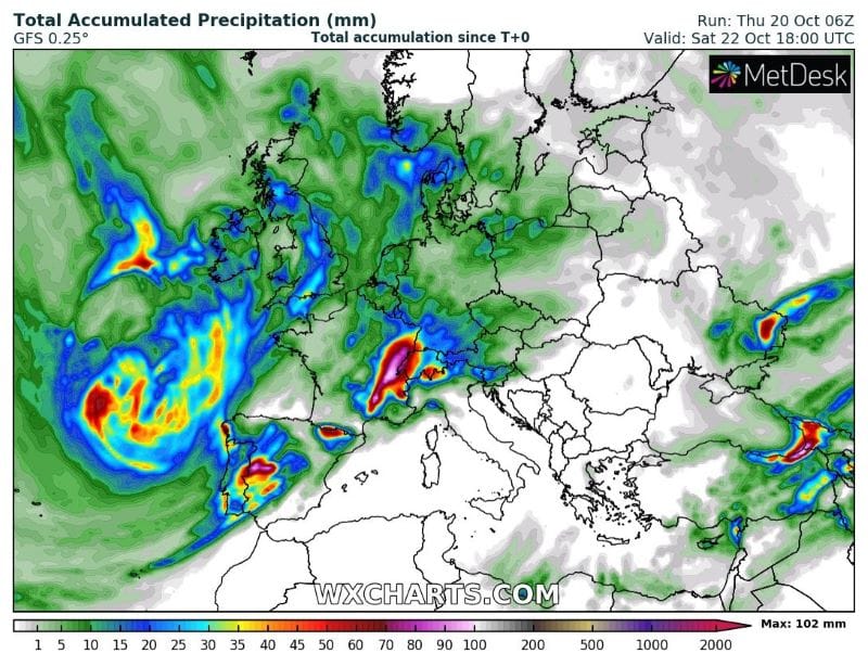Χάρτης βροχής