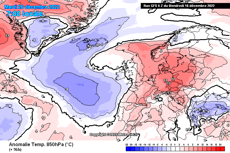 Θερμοκρασιακή ανωμαλία 850mb