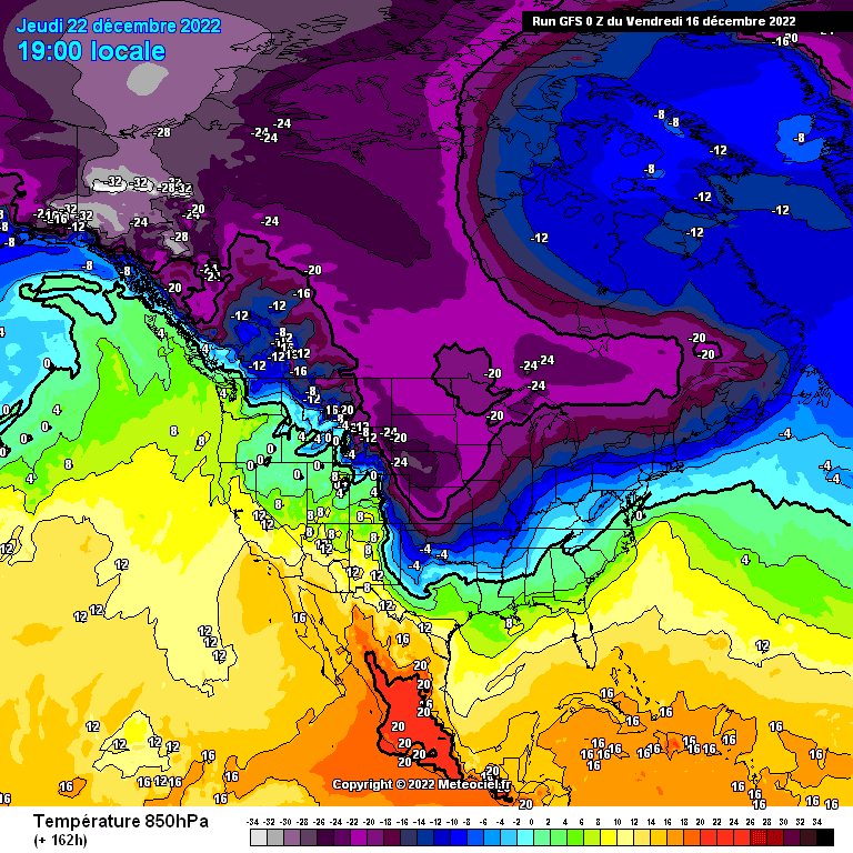 Χάρτης θερμοκρασίας 850mb