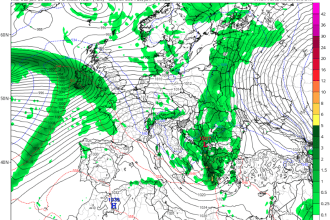 ECMWF Χάρτης υετού