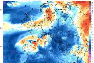 Προγνωστικός χάρτης θερμοκρασίας