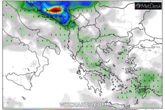 Χάρτης βροχόπτωσης