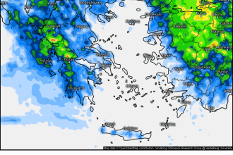 χάρτης βροχής