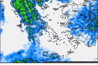 χάρτης βροχής