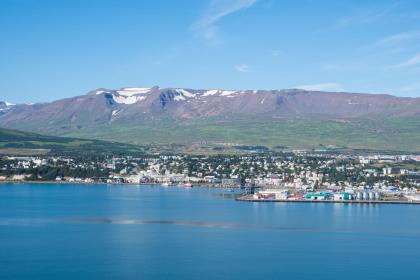 Akureyri Iceland live webcam fjord view