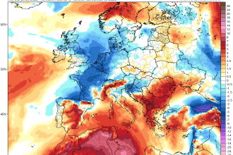 χάρτης θερμοκρασίας