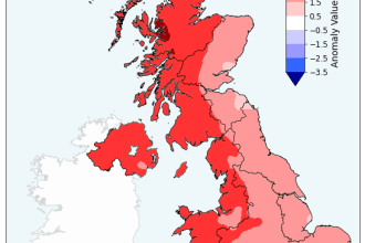 θερμοκρασία Ηνωμένο Βασίλειο