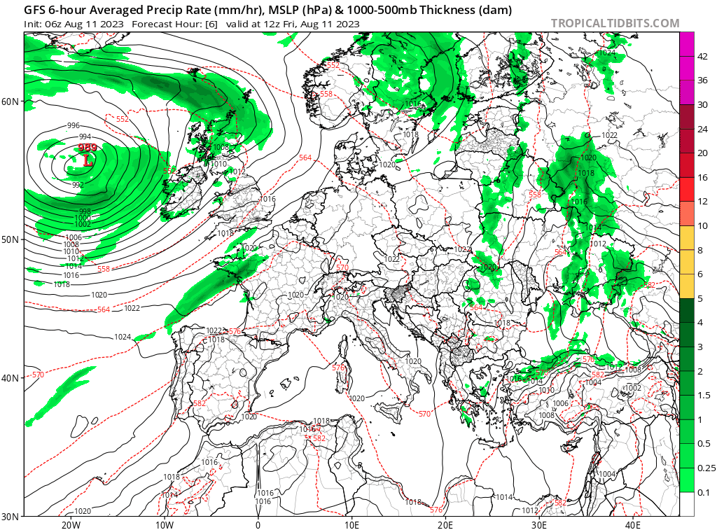 Χάρτης βροχής