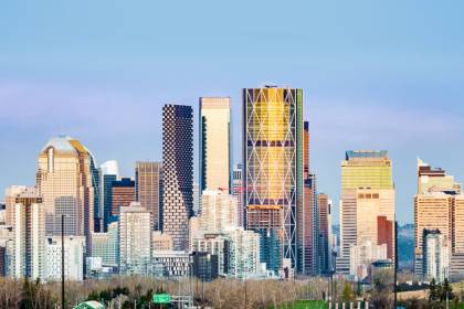 Calgary live cam showing real-time city view and weather conditions