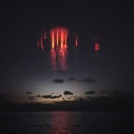 red sprites lightning above thunderstorm mesosphere rare atmospheric phenomenon