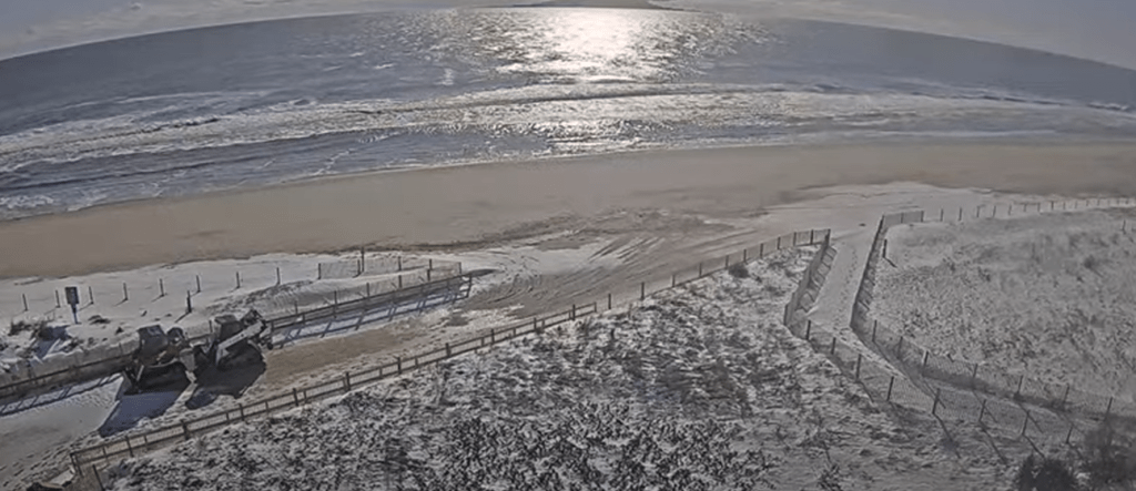 Ocean City Maryland live cam showing beach and oceanfront view