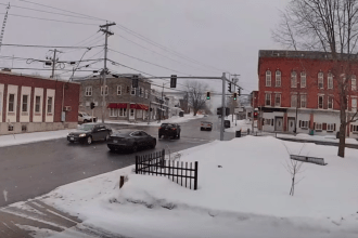 Adams New York live cam showing Arbor Park and downtown village view