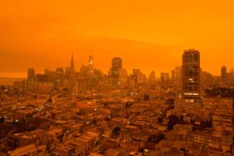 US heatwave and wildfire risk map showing extreme temperatures and dry conditions across western United States