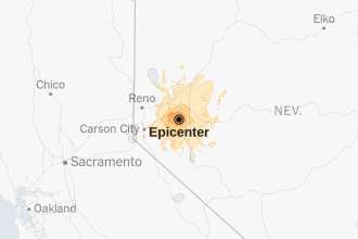 M5.7 earthquake Nevada Reno map USGS shaking Bay Area aftershocks seismic activity