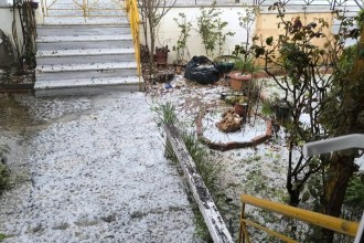 Χαλαζόπτωση στην Κρήτη με καταιγίδα και ζημιές σε καλλιέργειες στο Ηράκλειο