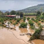 Καταστροφές στον Πορο αποτην κακοκαιρία Erminio