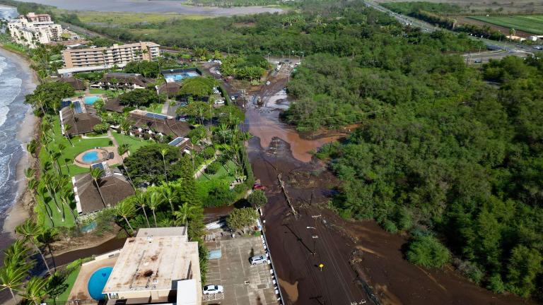 severe flooding in Hawaii after Kona storms with damaged homes and roads