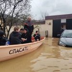 πλημμύρες στο Νταγκεστάν Ρωσία με δρόμους και χωριά καλυμμένα από νερό