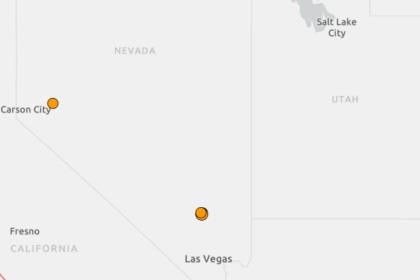 A magnitude 4.4 earthquake and 15 aftershocks struck southern Nevada near Area 51.