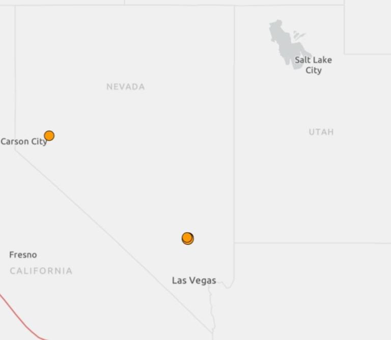 A magnitude 4.4 earthquake and 15 aftershocks struck southern Nevada near Area 51.