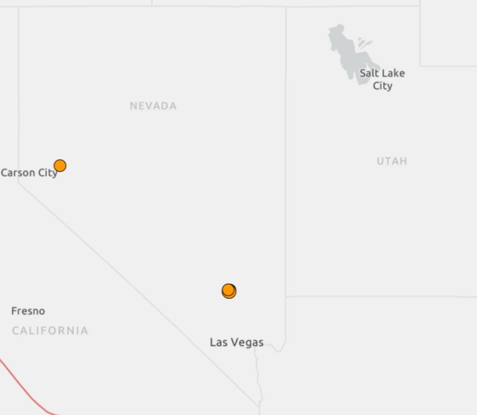 A magnitude 4.4 earthquake and 15 aftershocks struck southern Nevada near Area 51.